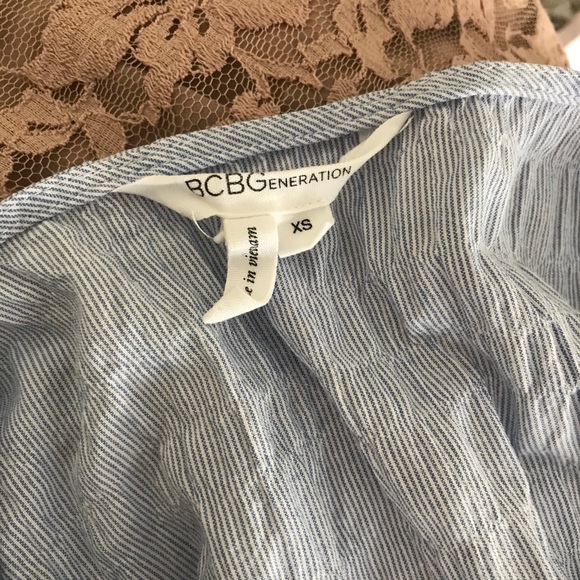 BCBGeneration Sky blue babydoll tank top - Picture 4 of 5